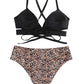 PLUS-SIZE Leopard swim