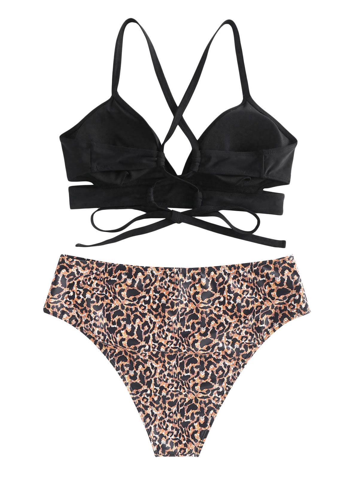 PLUS-SIZE Leopard swim